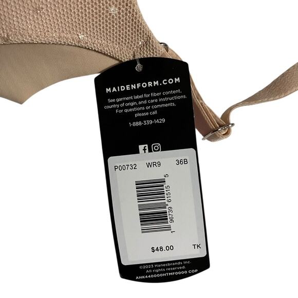 Maidenform Womens Bra Size 36B Push Up Seamless Underwire Lace Padded P00732 - Picture 8 of 8